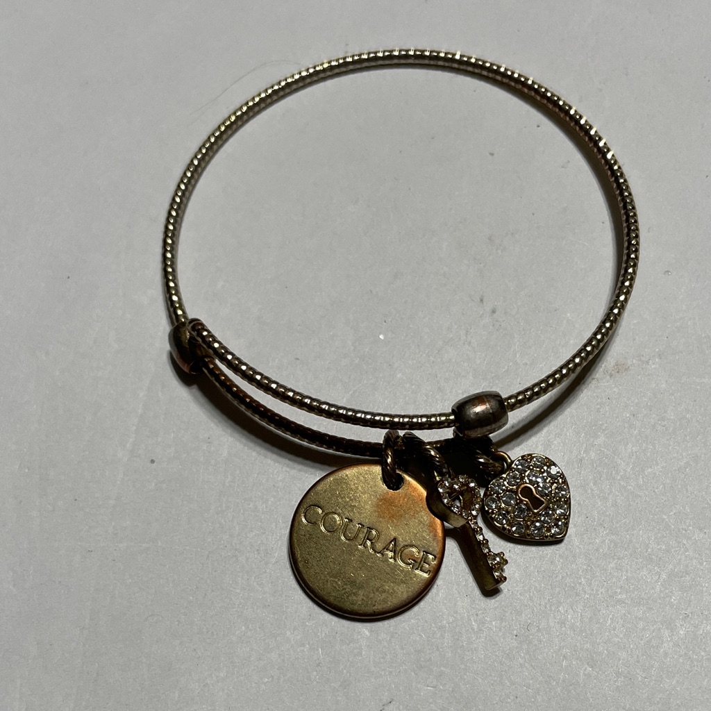Mary Kay Gold And Silver “Courage” Charm Bracelet
